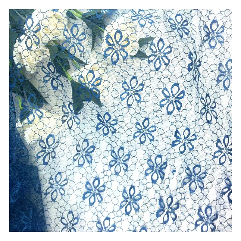 LST27 Hot Selling Beautiful Polyester Chantilly Lace Fabric Jacquard Multicolor Lingerie Fabric With Wholesale Price - 图片 4