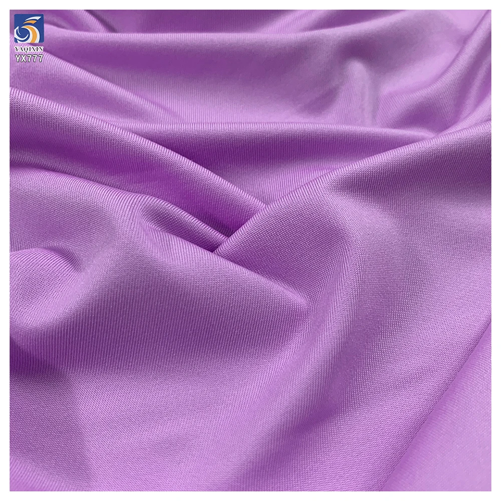 YX777 210gsm Super Soft Comfortable Women's Bottoming Shirt Yoga Wear Fabric 94 Polyester 6 Spandex Stretch Knitted Fabric - 图片 4