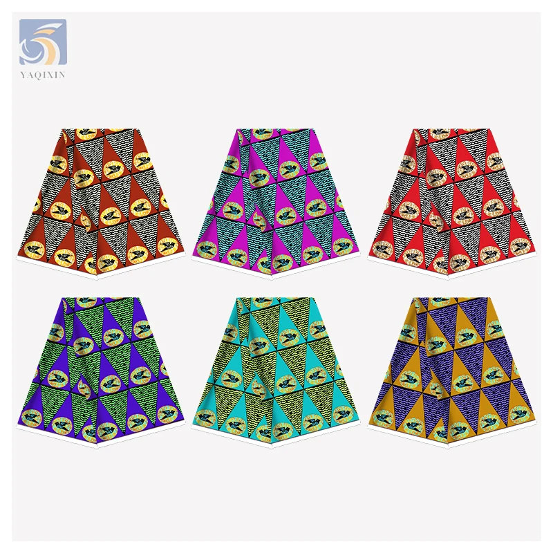 African Woman Textile Fabric Cameroon Nigeria Tribal Pattern Polyester Fabric 100 Polyester Print Fabric - 图片 5