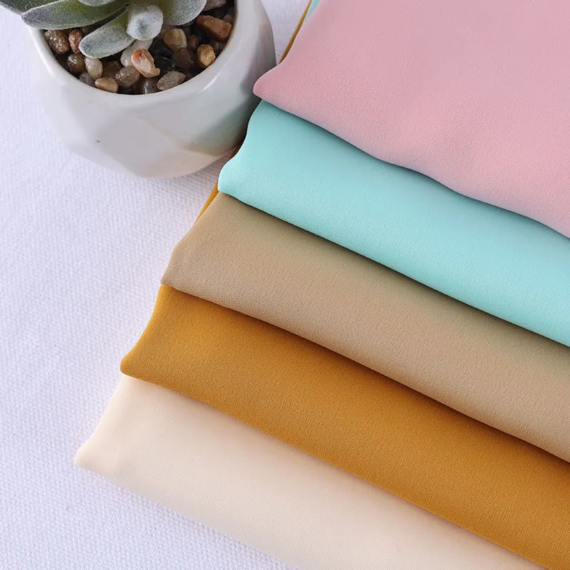 YX465 Imitation Acetate High Quality 200gsm 93 Polyester 7 Spandex Stretch Matte Satin Fabric for Dress Shirt - 图片 3