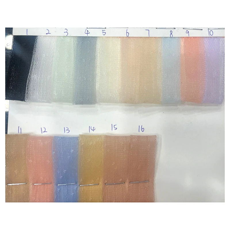 Wholesale Prices Solid Polyester Elegant Tulle Fabric Dotted Jacquard Mesh Bridal Lace Fabric for Wedding Veil Dress - 图片 6