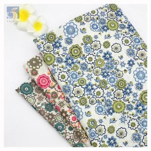 Tana Floral Pigment Print Fabric Lawn Cotton Floral Fabric for Dress Custom 100% Cotton Shirt Poplin Fabric Woven COMBED