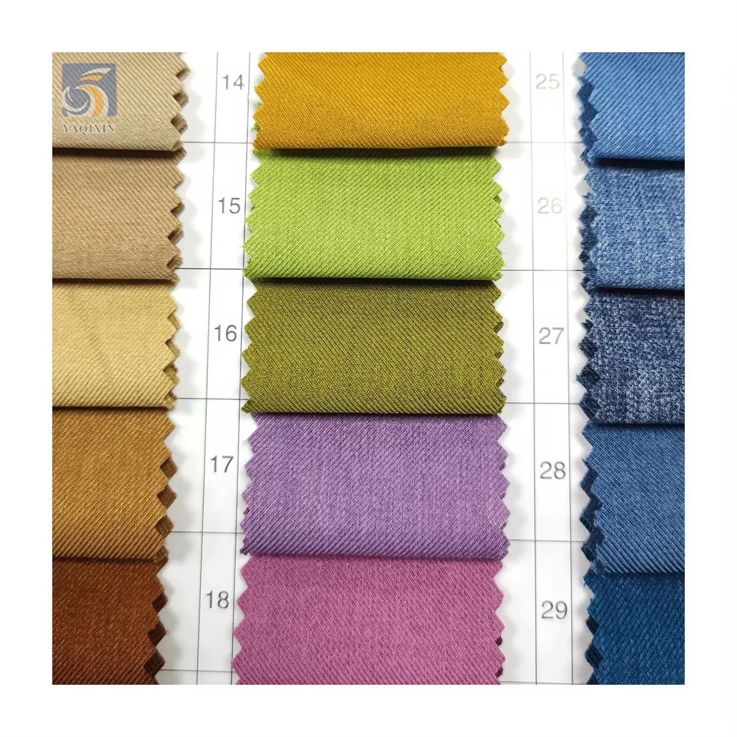 HL022 230gsm Wholesale 78/20 Polyester/Rayon Spandex Suit Fabric Polyester Stretchy TR Twill Fabric - 图片 5