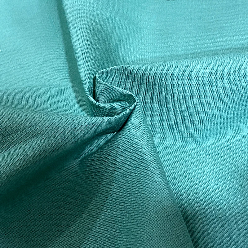 Guangzhou Fabric A2182 175gsm Cheap Cotton Spandex Stretch Like Slub Linen Cotton Fabric for Clothing Dress Casual - 图片 4