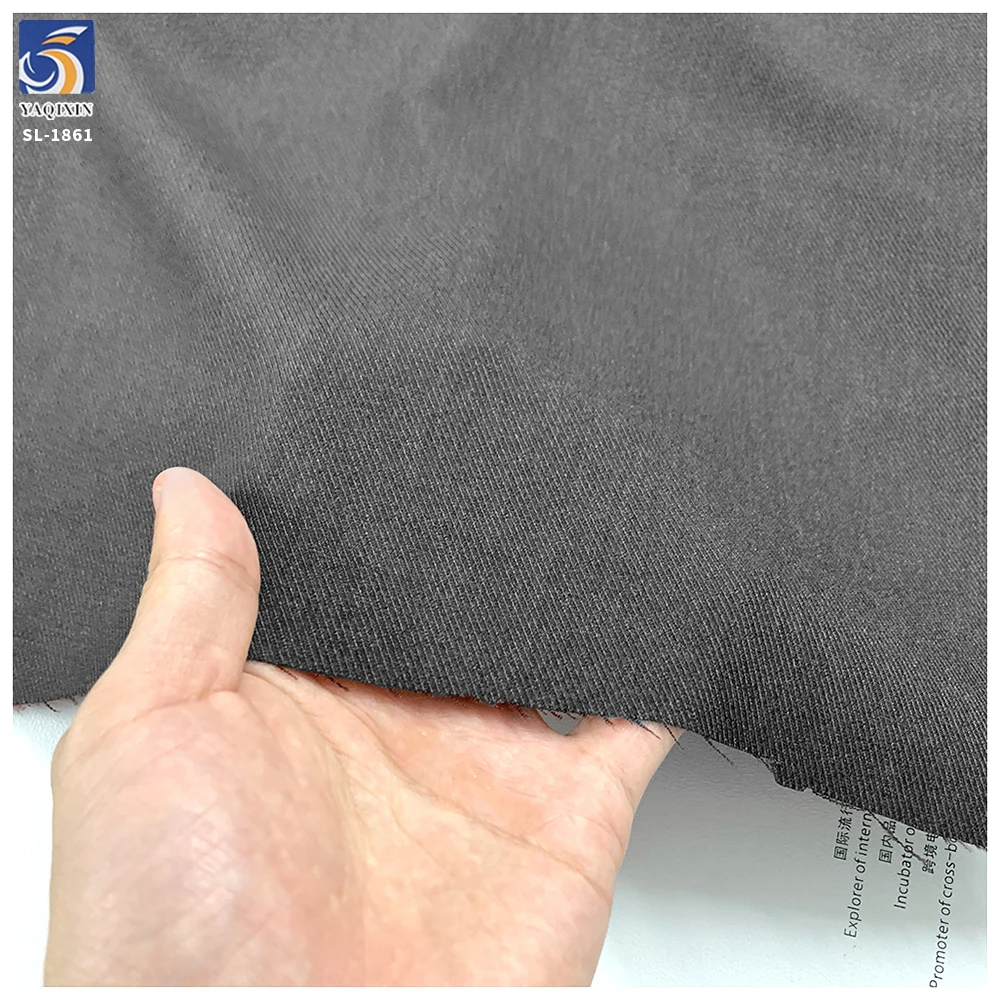 SL-1861 Wholesale 280G 94% Polyester 6% Spandex Blend Stretch Suiting Fabric 150cm for Office Uniforms - 图片 4