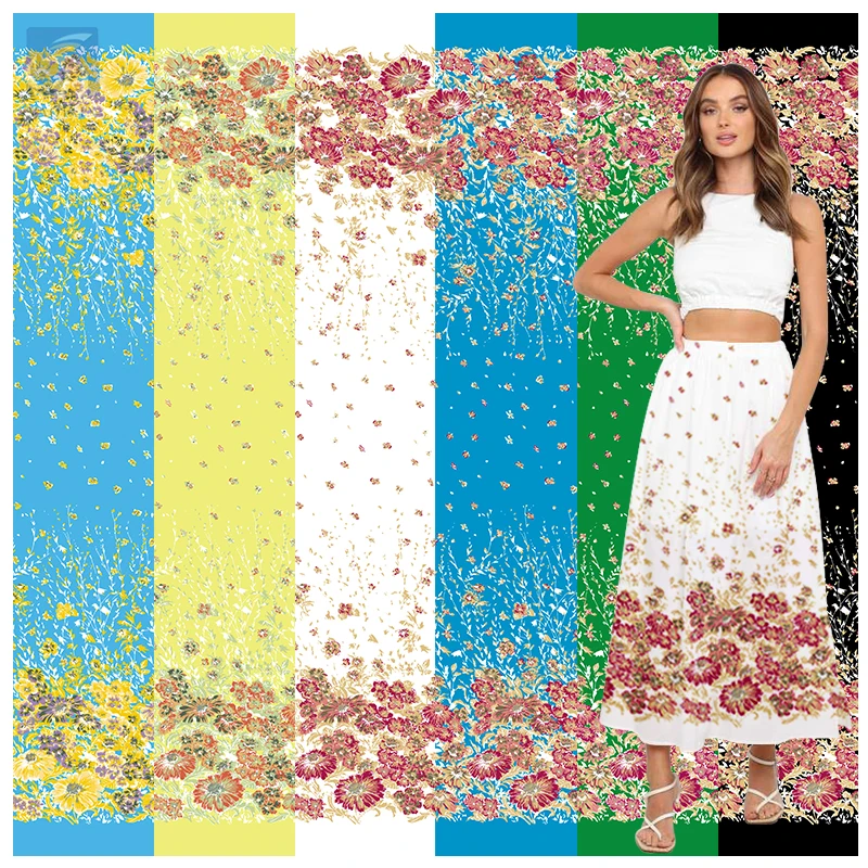 2025 Trending Floral Pacific Island Design Fabric Dress Poly Printed for Woman Polynesian Design Fabrics - 图片 4
