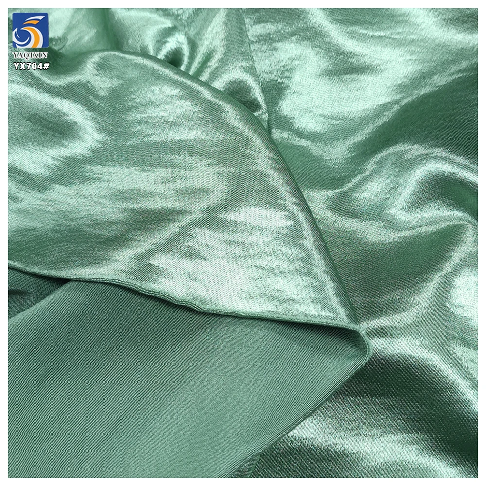 YX704 Readymade 180gsm 100% Polyester Soft Satin Fabric Imitation Acetate With Bright Satin Finish - 图片 5