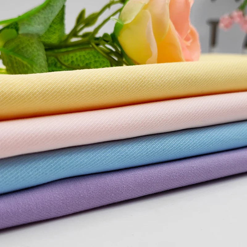 A2060 Hot 125gsm Yellow Washed Fine-Twill Thailand 100% Cotton Fabric for Children's Clothing - 图片 3