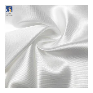 300D 195gsm Bride White Mikado Fabric Wholesale 100% Polyester Duchess Satin Mikado Elegant Fabric for Wedding Dress