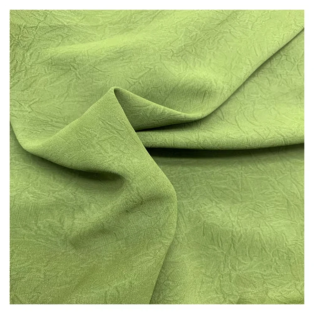 Beautiful French Dance Dress Hand-grabbed Flower Chiffon Crepe Fabric