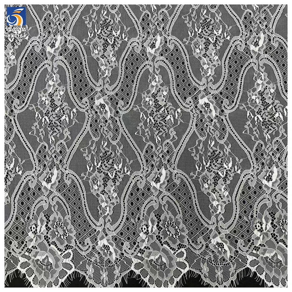 YX716 High-Quality 150CM*300CM Handmade Lace Eyelashes Fabric - Natural Look, Lightweight,Soft, Comfortable - 图片 5
