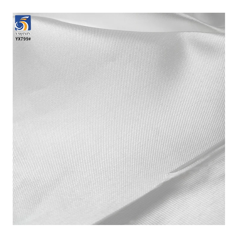 250D 160gsm Woven Twill Satin High Quality Mikado White Bridal Fabric for Dresses Silk Mikado Wedding Satin