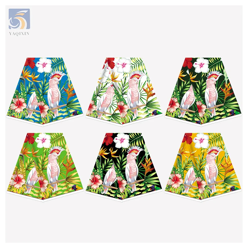 100% Polyester Polynesian Tribal Printed Flower Fabrics Ethnic Fabric Island Design Hawaiian Animal Custom Woven Premium 150CM - 图片 4