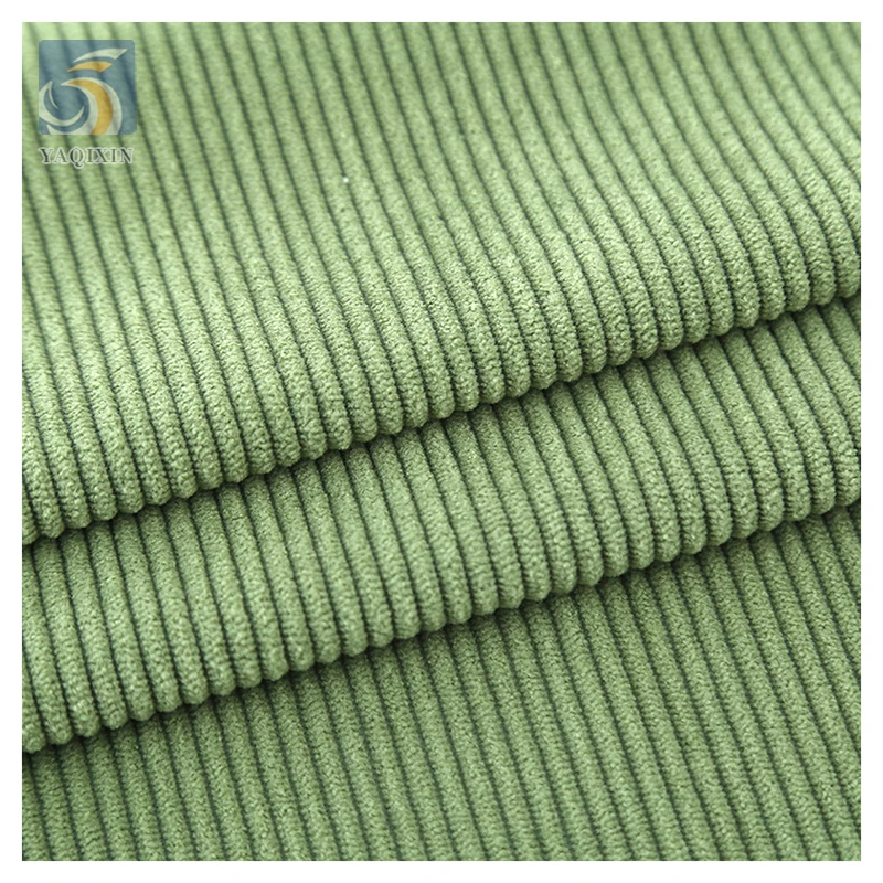 Guangzhou Supplier Wholesale Price Solid 300gsm Woven 8W Polyester Spandex Stretch Corduroy Fabric for Garment - 图片 4