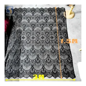 China Novel Design Knit Eyelash Lace Fabrics for Curtains Tablecloths Clothing Home Textiles 1.5M*2M