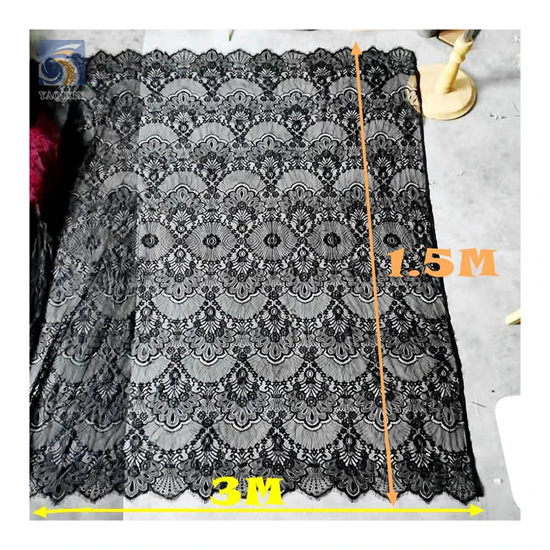 China Novel Design Knit Eyelash Lace Fabrics for Curtains Tablecloths Clothing Home Textiles 1.5M*2M