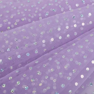 LPM004 Bling Bling Sparkle Diamonds Sequin Fabric Flash Glitter Sequin Tulle Mesh Fabric for Evening Dress