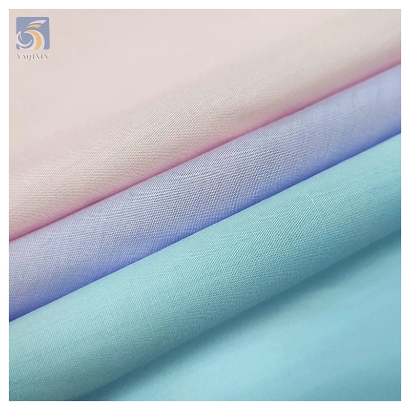 TR 110gsm Market Textile Supplier Cheap Plain Soft Poplin 80% Polyester 20% Cotton Fabric for Vietnam Clothing - 图片 3