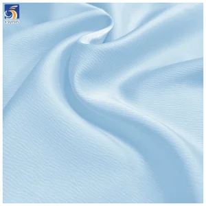 Eco-Friendly YX2063-4 Crepe Crinkle Satin Dress Fabric 210gsm Polyester Spandex Stretch for Sleepwear Skirts Garments