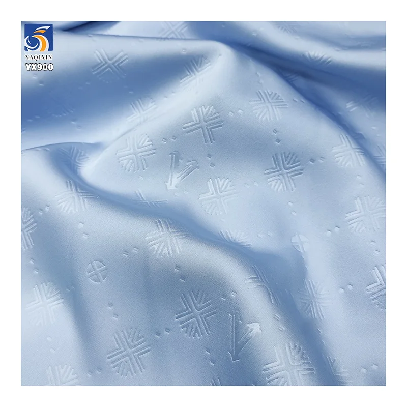 YX900 Cameroon Traditional Pattern Jacquard Satin Fabric Customizable Pattern Double-sided Satin Jacquard Fabric for Clothing - 图片 6