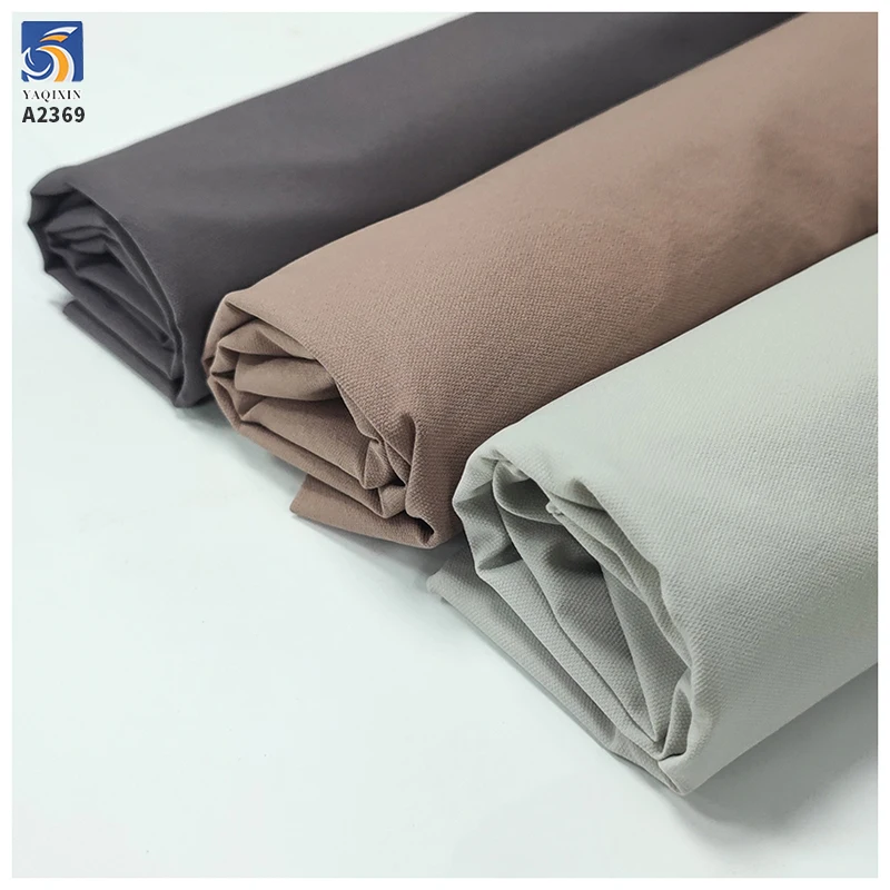 A2369 Combed T800 97% Cotton 3% Spandex Woven Stretch Twill Fabric for Ready-Made Garments Silk Composite Silk Stretch Shirts - 图片 5
