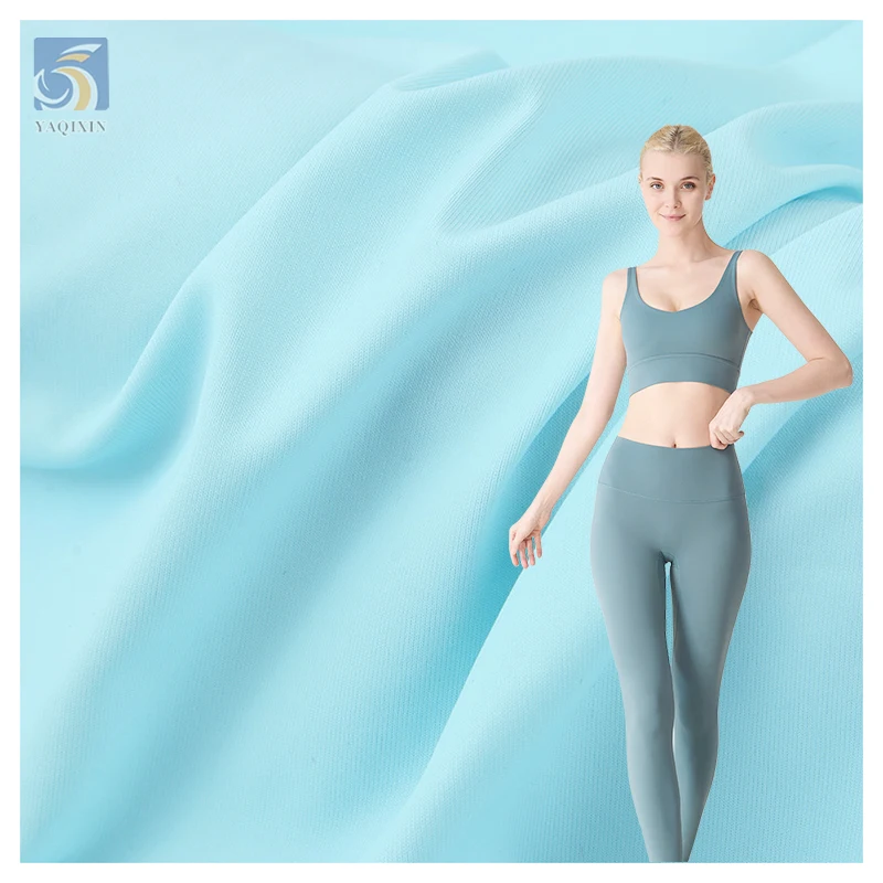 Wholesale Stretch 86 Nylon 14 Spandex Fabric for Sportswear Knitted Sports Jersey Leggings Athletic Yoga Fabric