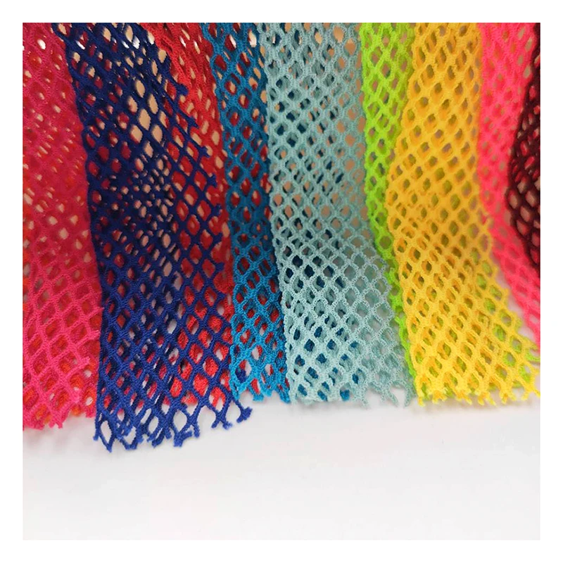 Black Soft Diamond Mesh Fabric Stretch Sexy Beach Fishnet Bikini Swimsuit Fabric - 图片 5