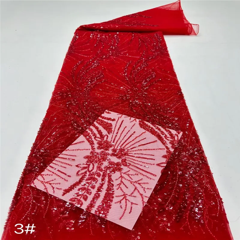 YX954 Cheap Green Africa Ghana Nigeria Tulle Lace Fabrics Polyester Tulle Mesh Sequin Glitter Lace Fabric Textile 2026 - 图片 6