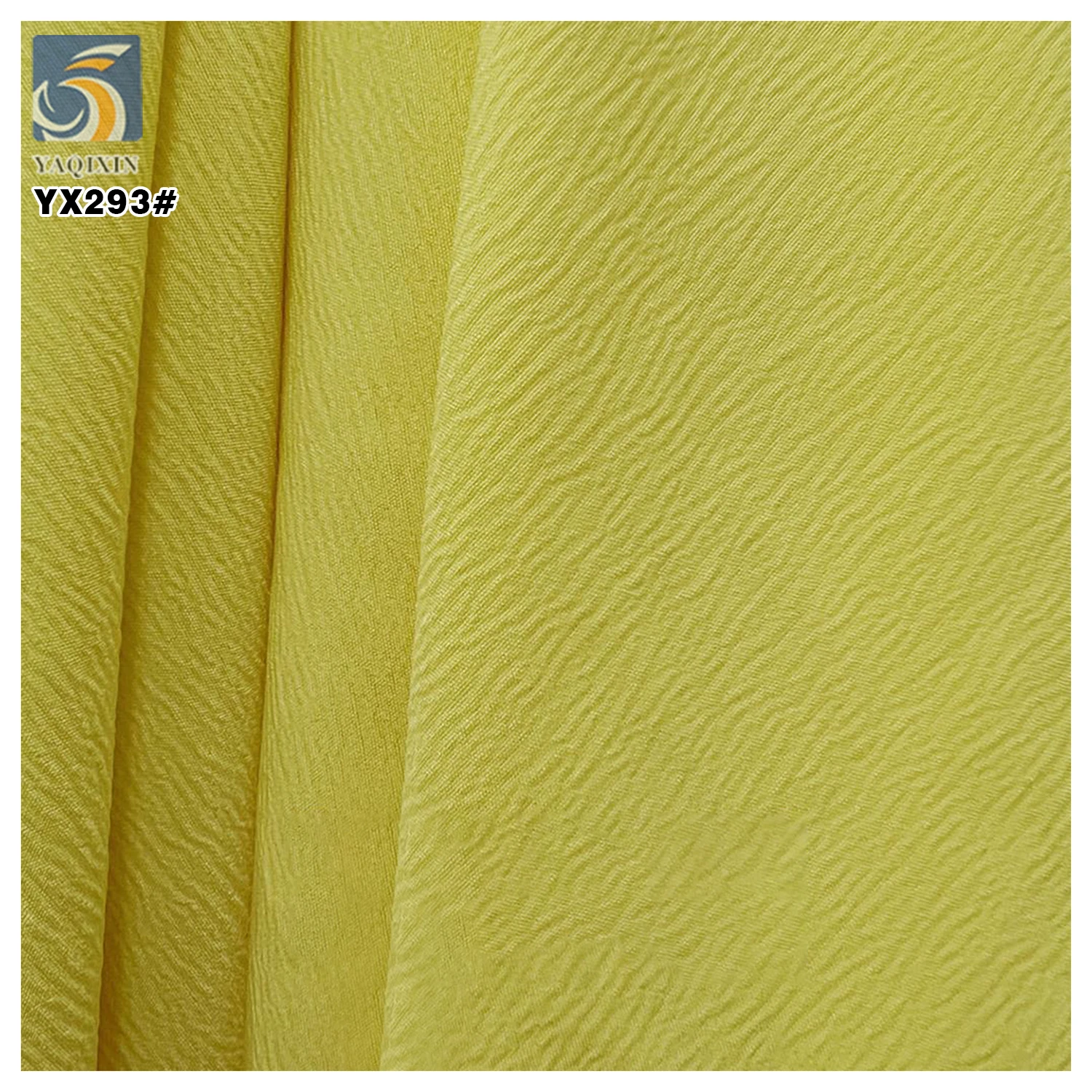 YX293 125g 95%Polyester 5%Spandex Wrinkled 4-way Stretch Voile Chiffon Fabric Crepe Premium Chiffon Muslim Abaya for Garments - 图片 5
