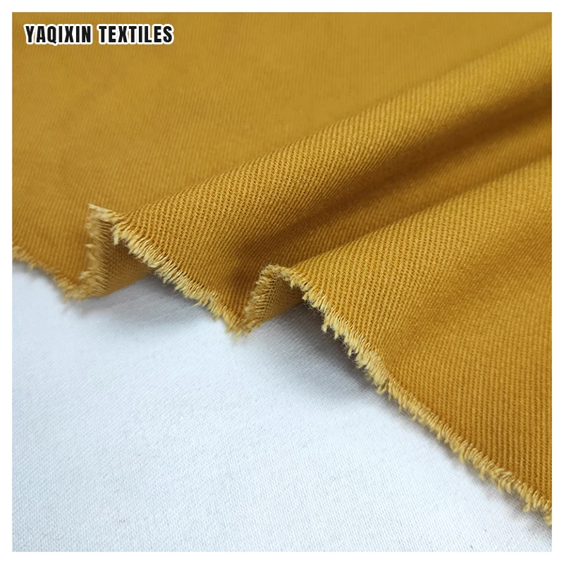 A2220 Solid 360gsm Heavyweight Drill Twill Cotton Fabric Cotton Spandex Stretch Twill Pants Fabric - 图片 4