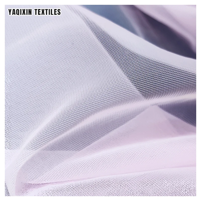 Guangzhou Zhongda Custom Elastic Power Mesh Fabric 30D Soft Polyester Spandex Stretch Tulle Mesh Fabric - 图片 6