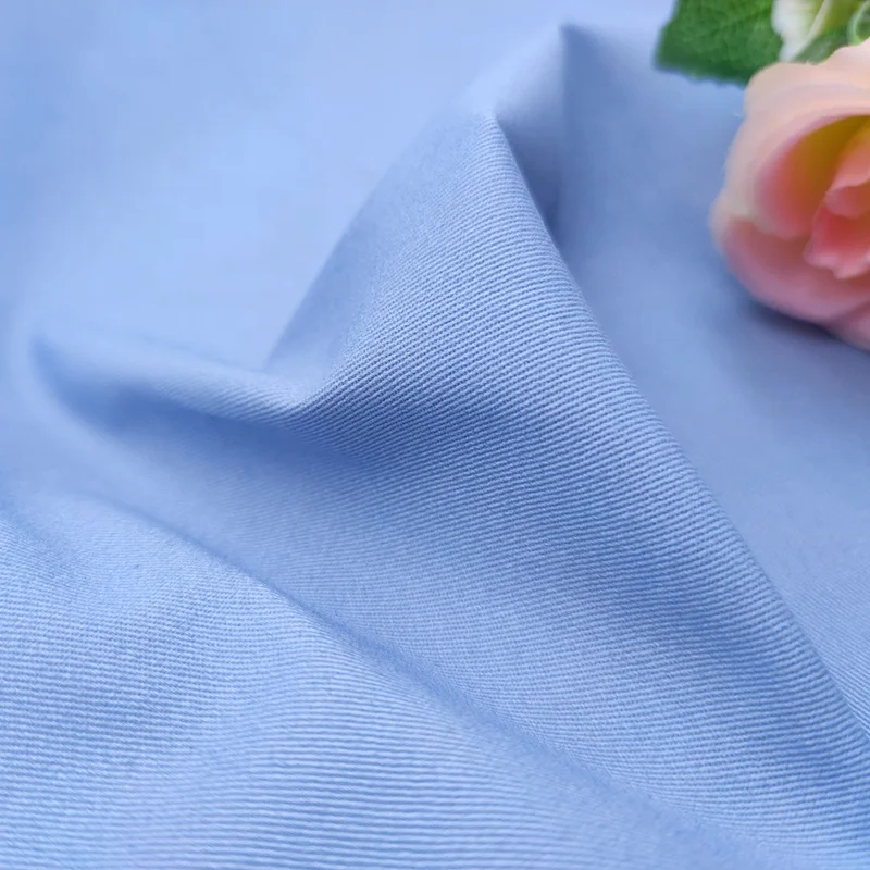 A2167 40*21 220gsm 97%Cotton 3%Spandex Fabrics Mercerized Cotton Twill Fabric for Pants Trousers - 图片 4