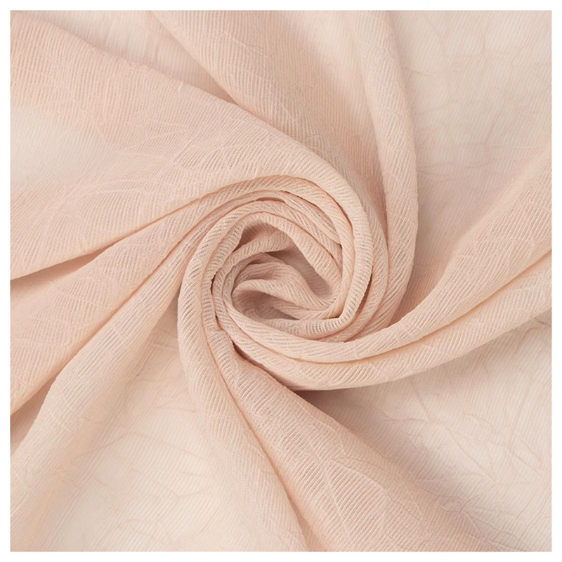 Crepe Crinkle Jacquard Chiffon Fabric Price Per Meter Arabic Clothing Fabric Middle Eastern Headscarf Fabric - 图片 6