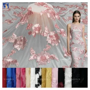 YX536-1 2026 Hot Sale New Trend 3D Stereo Flower Embroidery for Women's Tops and Dresses