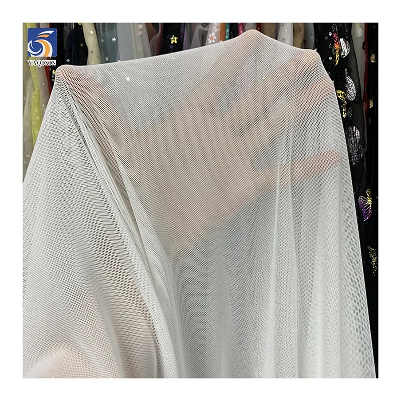 Custom Knitted 4-Way Stretch Sport Power Net Mesh Fabric 92% Polyester 8% Spandex Breathable for Yoga Lingerie Sportswear - 图片 3