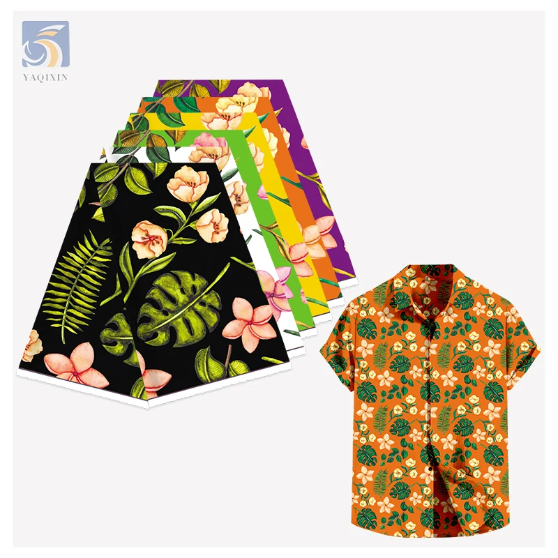 Summer New Style Flower Printed Polyester Fabric Pacific Island Design Hawaiian Print Fabric for Clothing - 图片 3