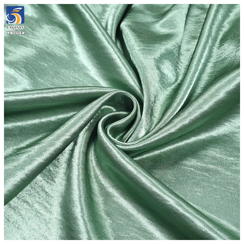 YX704 Readymade 180gsm 100% Polyester Soft Satin Fabric Imitation Acetate With Bright Satin Finish - 图片 4