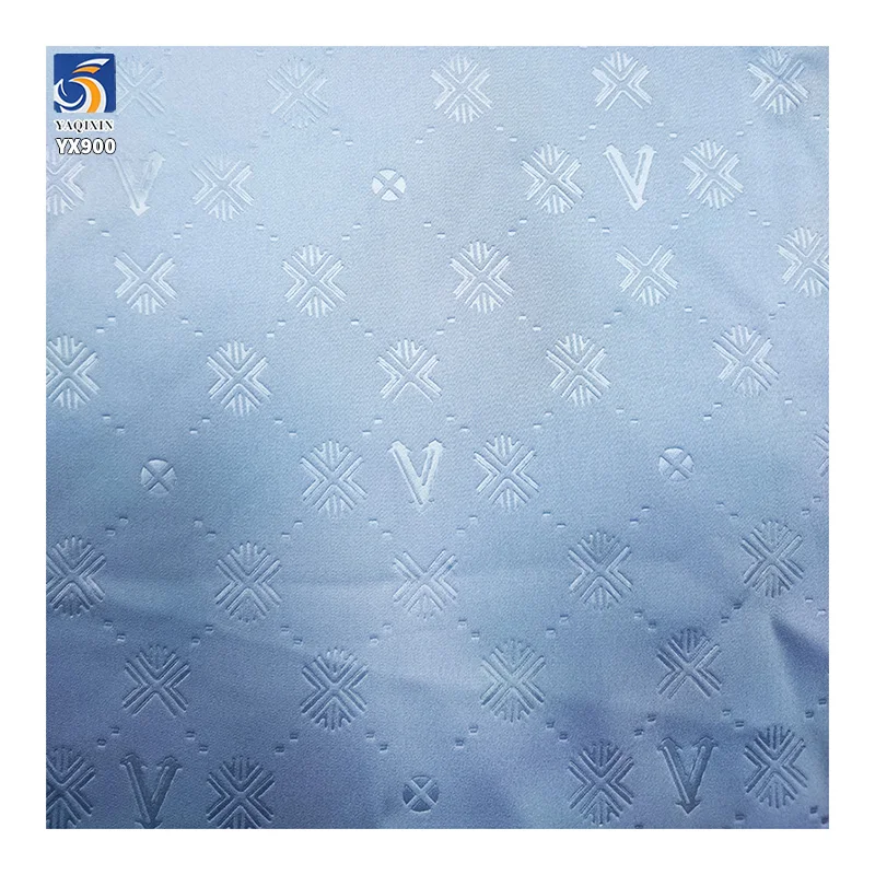 YX900 Cameroon Traditional Pattern Jacquard Satin Fabric Customizable Pattern Double-sided Satin Jacquard Fabric for Clothing - 图片 4