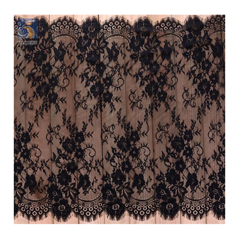 YX2631 In Stock Multi-Color Eyelash Lace Fabric High Quality 5 Yards African Lace Fabric for Women Lingerie 3M*73CM