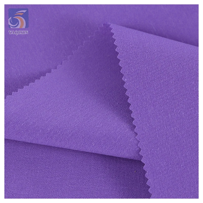 YX107# Wholesale Solid 100%Polyester Fabric Clothing 150gsm T400 Cool Silk Cotton Jacket Coat Pant Lining Fabric for Girls - 图片 5