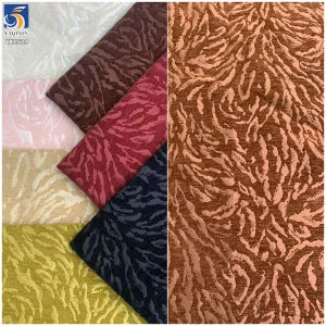 YX1529 Fashion Animal Pattern Chenille Textured Jacquard Brocade Fabric for Dress