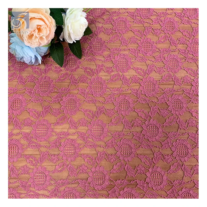 Custom Wholesale Price Lace Jacquard Fabric Textile Keqiao Blouse Dress Chantilly Lace Fabric for Ladies - 图片 5