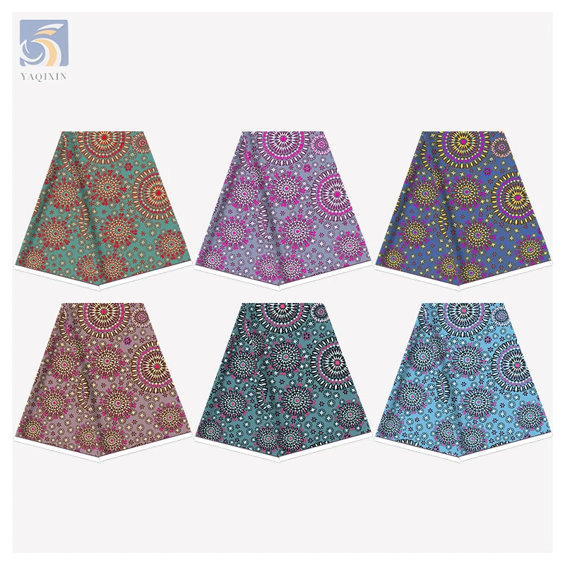 Popular Africa Geometric Print Polyester Fabric Sleeveless Dress Cloth Samoan Tapa Pacific Islander Printed Fabric - 图片 5
