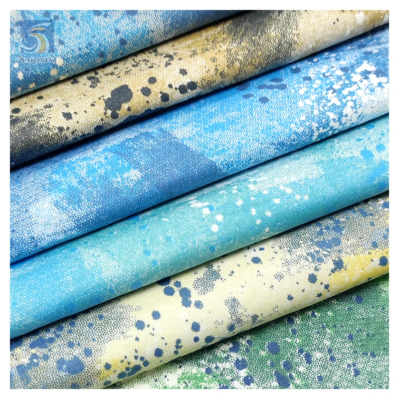 Zhongda Factory High Quality Blue Camouflage Fabric Cotton Polyester Twill Fabric for Pants Jacket - 图片 5