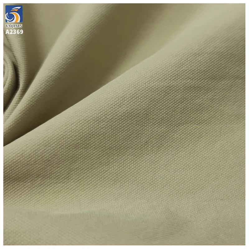 A2369 Combed T800 97% Cotton 3% Spandex Woven Stretch Twill Fabric for Ready-Made Garments Silk Composite Silk Stretch Shirts - 图片 4