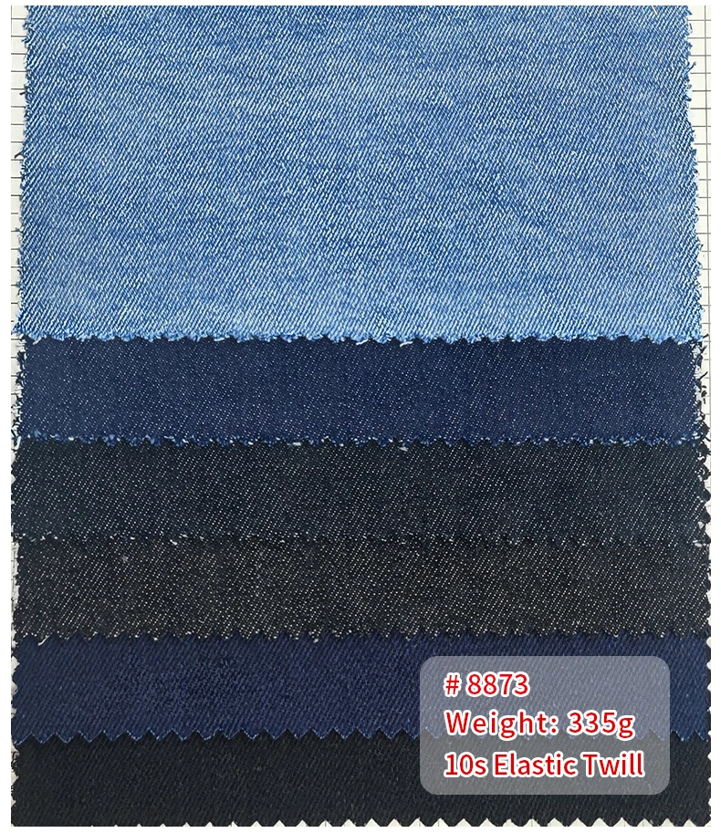 Guangzhou Foshan Factory Cheap Twill Denim Fabric Prices 10s Cotton Spandex Stretchy Denim Fabric for Sale - 图片 3