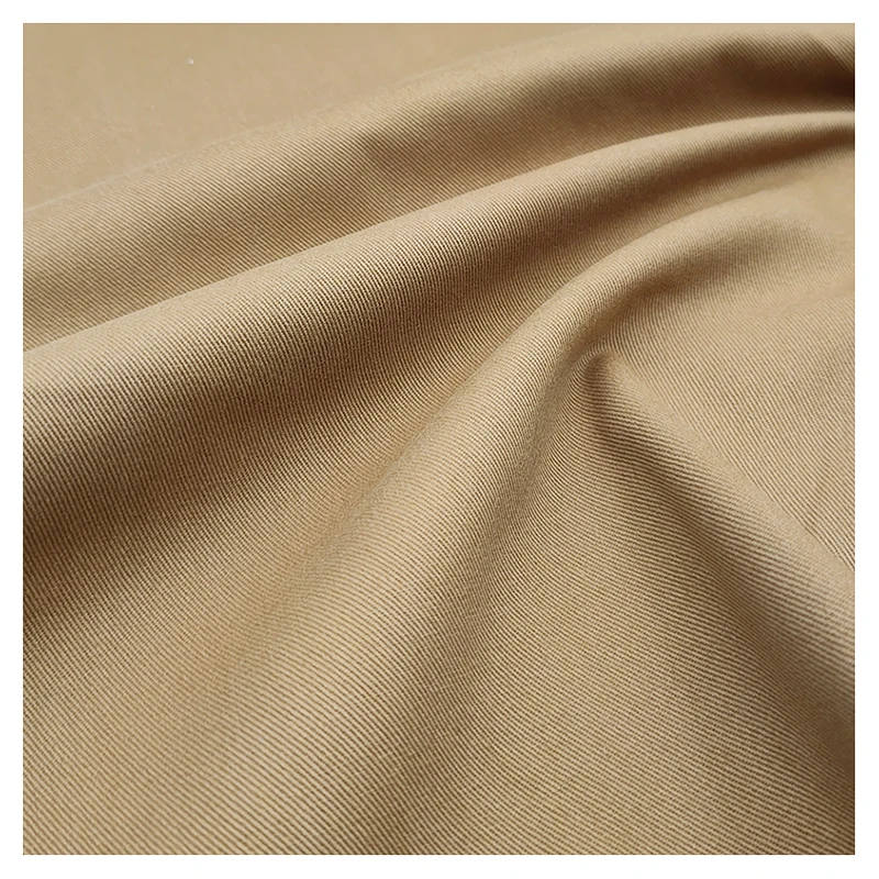 A2188 270gsm Khaki Chino 100%Cotton Twill Fabric Man Jacket Shirt Cotton Bengaline Fabric for Clothing Textile - 图片 6