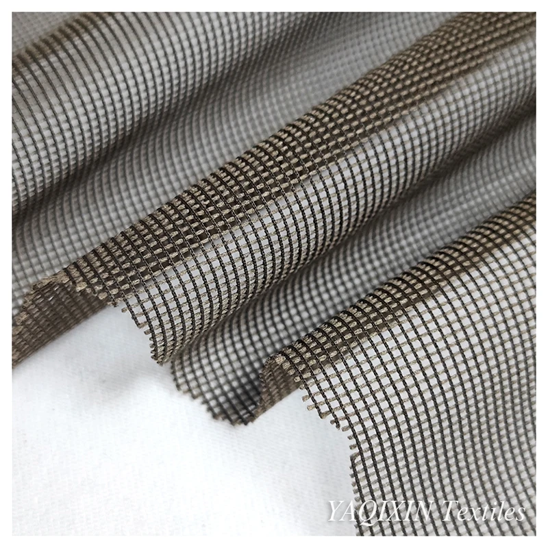 100D 90gsm 1.6 m Warp Knitted Rhombus Mesh Tulle Fabric 100 Polyester Material Mosquito Net Fabric Roll Supplier