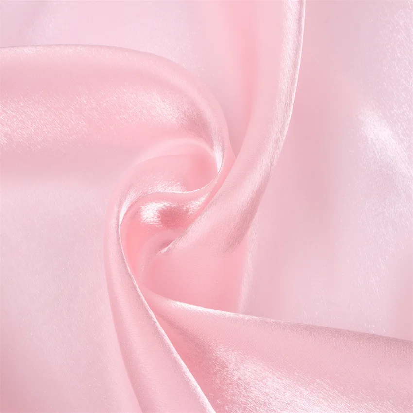 FO001-1 High Quality Luxury Solids Soft Polyester Glossy Organza Fabric Shiny Dress Liquid Organza Fabric - 图片 5