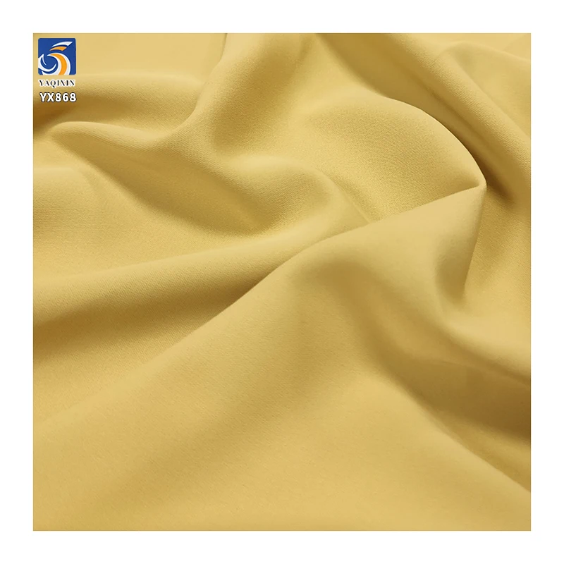 YX868 Matte Satin Fabric Drape Polyester Smooth Women's Dress Fashion Fabric Middle East Robe Fabric - 图片 4